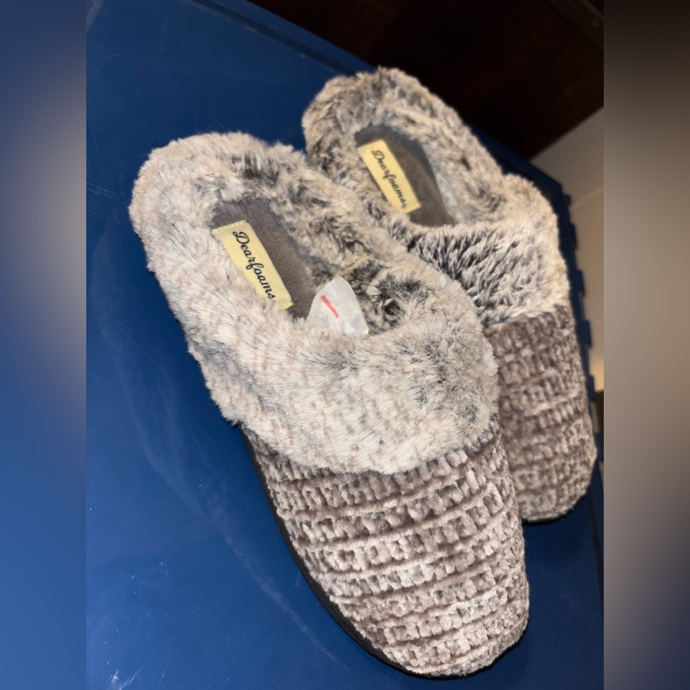 Dearfoams Black Sole Slippers